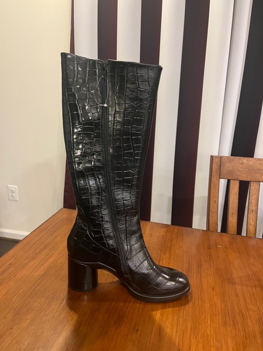 Ecco Tall Boots Heeled black new Women’s Size 41 = 10-10.5 - Picture 6 of 12